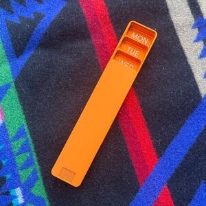 IKIGAI Orange Weekly Pill Organizer